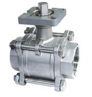 duplex steel 3pcs ISO 5211 direct mount pad ball valves