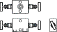 Duplex steel Coplanar - Direct mounting 2 Way Manifold valves