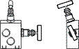 Duplex steel Straight Type - Remote Mouting- Coplanar-RH - 2 Way Manifold valves