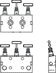 Duplex Stainless Steel Coplanar - Direct Mounting Three Valve Manifold valves