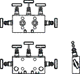 Duplex Stainless Steel Coplanar - Direct Mounting 5way Manifold valves