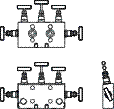 Duplex Stainless Steel Coplanar - Direct Mounting- Two Equaliser 5way Manifold valves