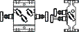 Duplex Stainless Steel H-Type - Direct Mounting- Two Equaliser 5way Manifold valves 