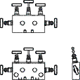 Duplex Stainless Steel Straight Type - Remote Mounting- Coplanar 5way Manifold valves