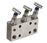 Duplex Stainless Steel Direct Mount Three Way Valve Manifolds valves