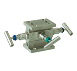 Duplex Stainless Steel Double Flanged Integral H type Design Three way Valve Manifolds valves