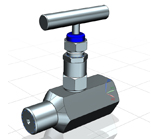 Duplex Stainless Steel Hex Needle Valve (Male to Female)